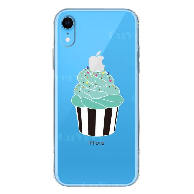 iPhoneXR ケース クリア ソフト カップケーキ スマホケース ワイヤレス充電対応 ソフトスマホケース 送料無料-4