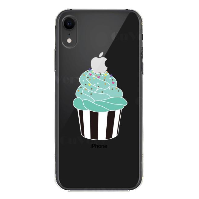 iPhoneXR ケース クリア ソフト カップケーキ スマホケース ワイヤレス充電対応 ソフトスマホケース 送料無料-5