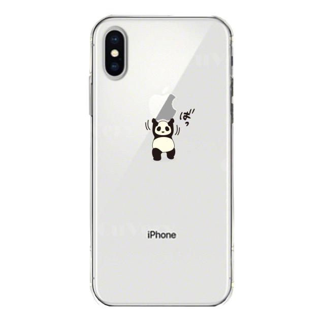 iPhoneX ケース iPhoneXS ケース ソフト パンダ 重量挙げ 努力感 スマホケース ソフトスマホケース 送料無料-3