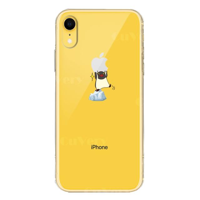 iPhoneXR ケース クリア ソフト ペンギン Appleは重い？ スマホケース ワイヤレス充電対応 ソフトスマホケース 送料無料-3