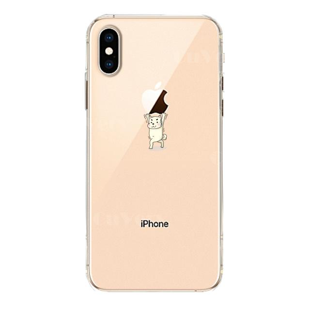 iPhoneX ケース iPhoneXS ケース ソフト 犬 ワンコ Appleは重い？ スマホケース ソフトスマホケース 送料無料-1