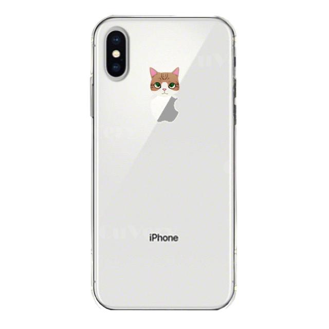 iPhoneX ケース iPhoneXS ケース ソフト のっかり ネコ 3 スマホケース ソフトスマホケース 送料無料-3