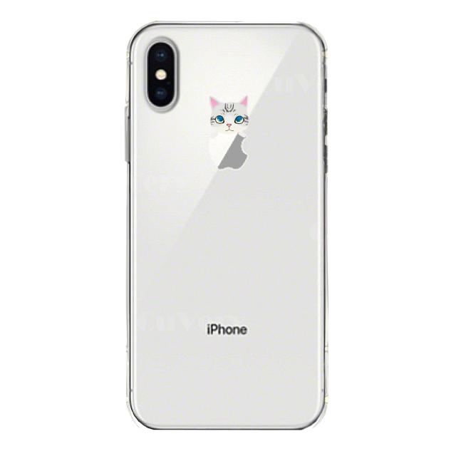 iPhoneX ケース iPhoneXS ケース ソフト のっかり ネコ 2 スマホケース ソフトスマホケース 送料無料-3