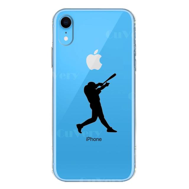 iPhoneXR ケース クリア ソフト 野球 バッター スマホケース ワイヤレス充電対応 ソフトスマホケース 送料無料-4
