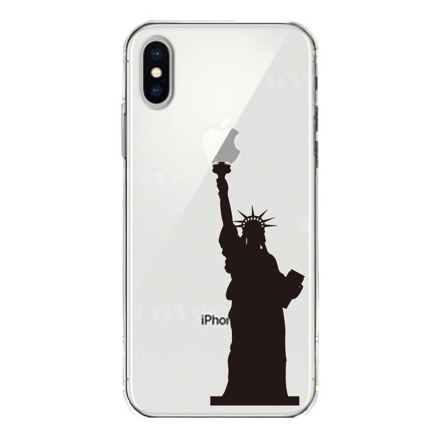 iPhoneX ケース iPhoneXS ケース ソフト 自由の女神 スマホケース ソフトスマホケース 送料無料-3