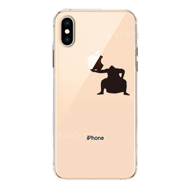 iPhoneX ケース iPhoneXS ケース ソフト おすもうさん 雲竜型 スマホケース ソフトスマホケース 送料無料-1