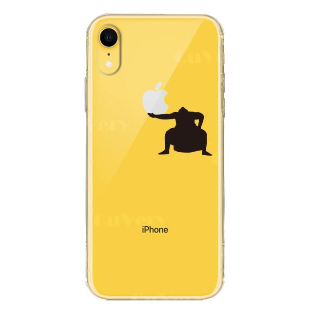 iPhoneXR ケース クリア ソフト おすもうさん 雲竜型 スマホケース ワイヤレス充電対応 ソフトスマホケース 送料無料-3