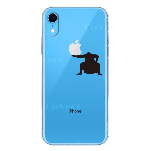 iPhoneXR ケース クリア ソフト おすもうさん 雲竜型 スマホケース ワイヤレス充電対応 ソフトスマホケース 送料無料-4