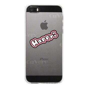 iPhone5 iPhone5s ケース クリア happy 幸せ ハッピー スマホケース ハード スマホケース ハード 送料無料-4