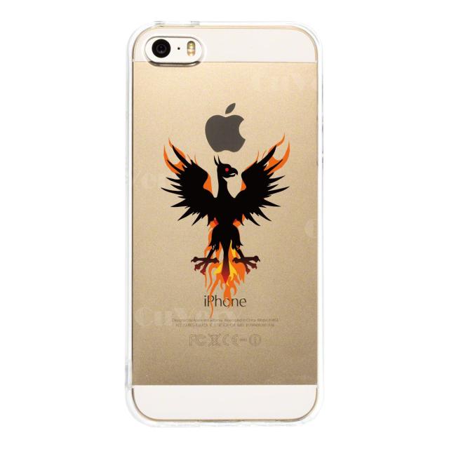 iPhone5 iPhone5s ケース クリア 幻獣 ドラゴン スマホケース ハード スマホケース ハード 送料無料-1