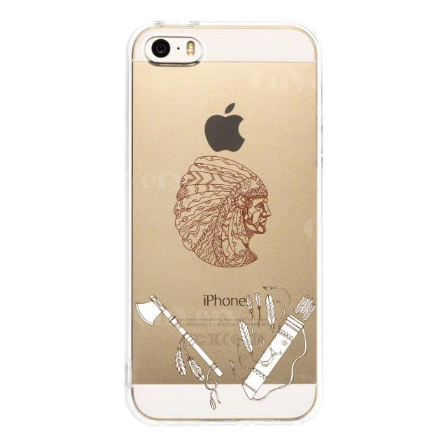 iPhone5 iPhone5s ケース クリア ネイティブアメリカン スマホケース ハード スマホケース ハード 送料無料-1