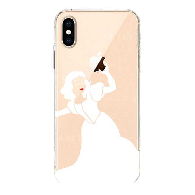 iPhoneX ケース iPhoneXS ケース ソフト レディホワイト 白雪姫 スマホケース ソフトスマホケース 送料無料-1