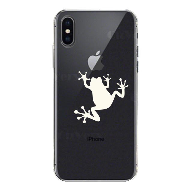 iPhoneX ケース iPhoneXS ケース ソフト カエル 蛙 ホワイト スマホケース ソフトスマホケース 送料無料-2