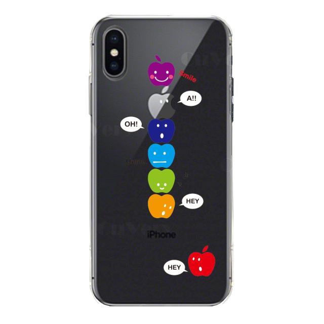 iPhoneX ケース iPhoneXS ケース ソフト APPLE FACE スマホケース ソフトスマホケース 送料無料-2