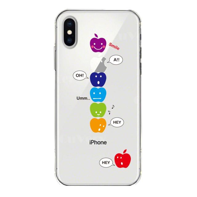 iPhoneX ケース iPhoneXS ケース ソフト APPLE FACE スマホケース ソフトスマホケース 送料無料-3