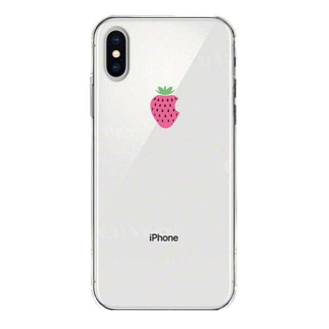 iPhoneX ケース iPhoneXS ケース ソフト イチゴ 苺 スマホケース ソフトスマホケース 送料無料-3