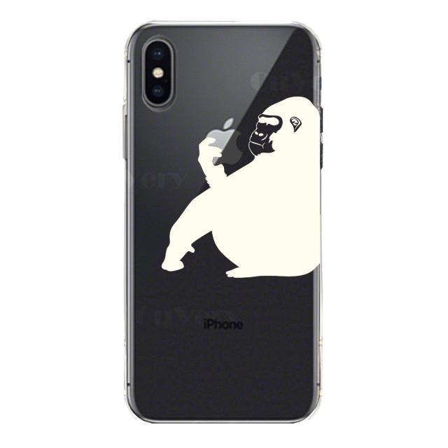 iPhoneX ケース iPhoneXS ケース ソフト ゴリラ ホワイト スマホケース ソフトスマホケース 送料無料-2