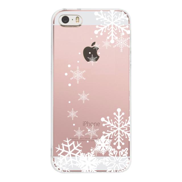 iPhone5 iPhone5s ケース クリア 雪の結晶 スマホケース ハード スマホケース ハード 送料無料-1
