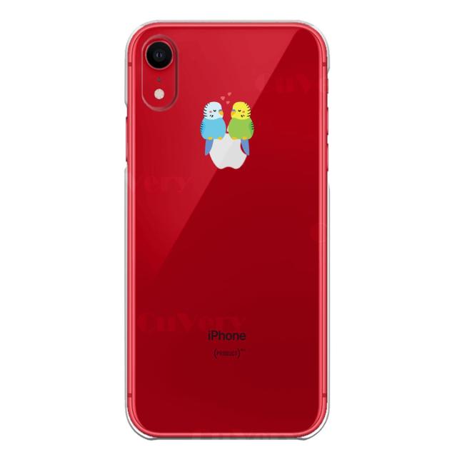 iPhone11 ケース クリアインコ カップル LOVE ラブ スマホケース 側面ソフト 背面ハード ハイブリッド 送料無料-6