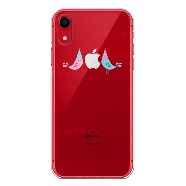 iPhone11 ケース クリア可愛い 鳥 カップル スマホケース 側面ソフト 背面ハード ハイブリッド 送料無料-6