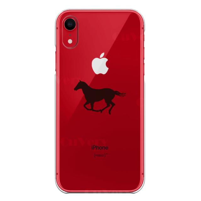 iPhone11 ケース クリア馬 サラブレット スマホケース 側面ソフト 背面ハード ハイブリッド 送料無料-6