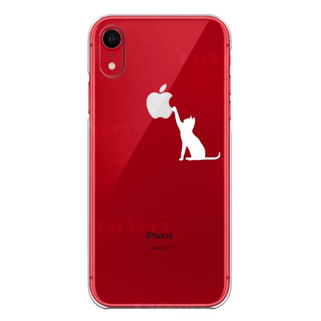 iPhone11 ケース クリア猫 CAT ねこ 玉遊び ホワイト スマホケース 側面ソフト 背面ハード ハイブリッド 送料無料-6