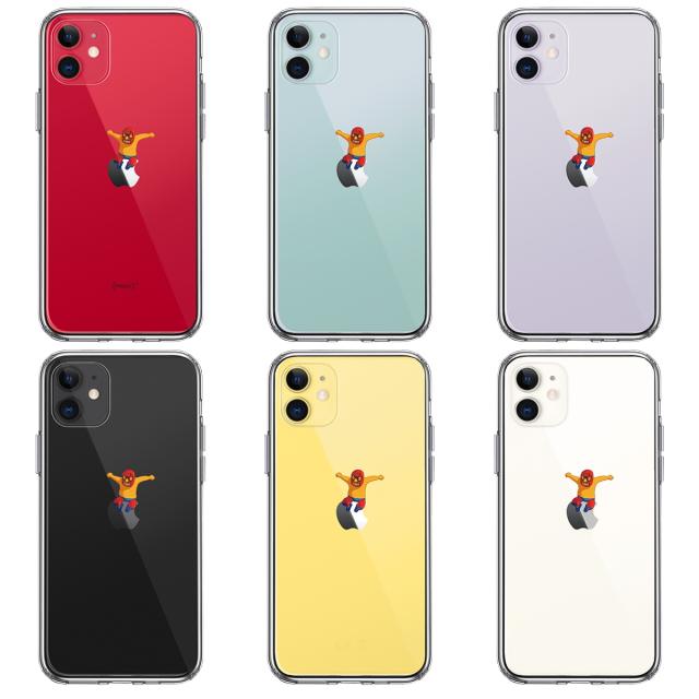 iPhone11 ケース クリアジャケット 覆面 プロレスラー スマホケース 側面ソフト 背面ハード ハイブリッド 送料無料-1