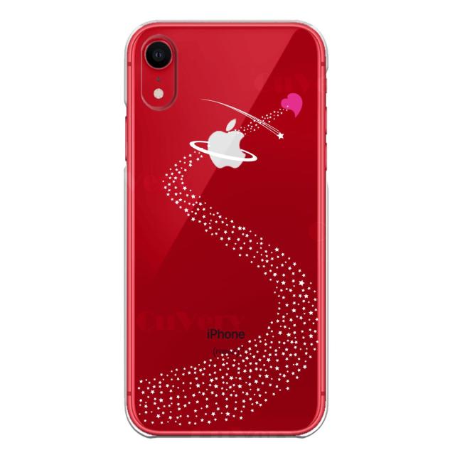 iPhone11 ケース クリア天の川 ハート スマホケース 側面ソフト 背面ハード ハイブリッド 送料無料-6