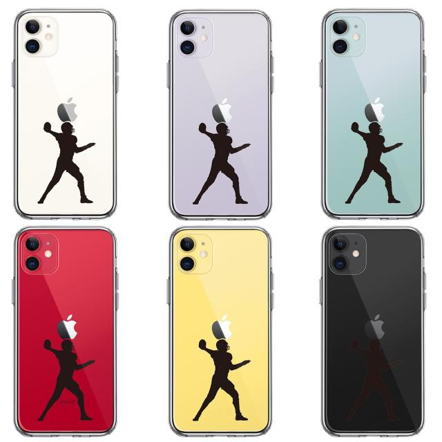 iPhone11 ケース クリアアメフト クォーターバック ２ スマホケース 側面ソフト 背面ハード ハイブリッド 送料無料-1