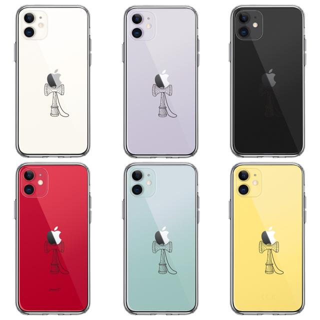 iPhone11 ケース クリアけん玉 スマホケース 側面ソフト 背面ハード ハイブリッド 送料無料-1