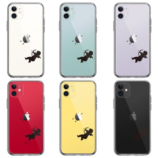iPhone11 ケース クリアキューピット スマホケース 側面ソフト 背面ハード ハイブリッド 送料無料-1