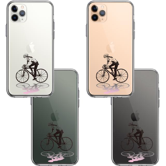iPhone11pro ケース クリアスポーツサイクリング 女子1 スマホケース 側面ソフト 背面ハード ハイブリッド 送料無料-1