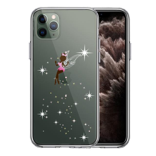 iPhone11pro ケース クリアピーターパン 妖精 2 スマホケース 側面ソフト 背面ハード ハイブリッド 送料無料-0