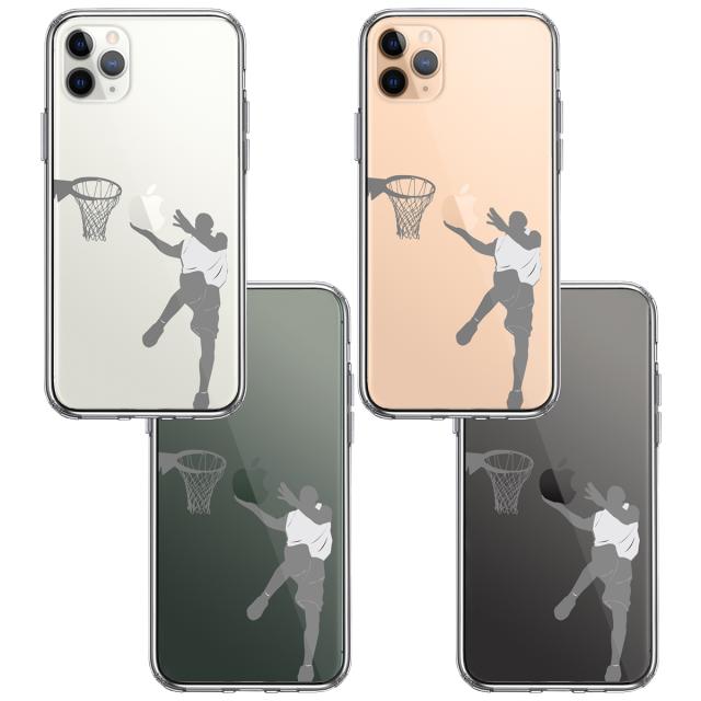 iPhone11pro ケース クリア バスケット レイアップシュート スマホケース 側面ソフト 背面ハード ハイブリッド 送料無料-1