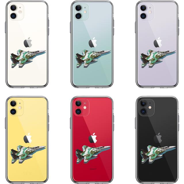 iPhone11 ケース クリア航空自衛隊 戦闘機 F-15J アグレッサー 2 スマホケース 側面ソフト 背面ハード ハイブリッド 送料無料-1