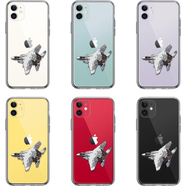 iPhone11 ケース クリア航空自衛隊 戦闘機 F-15J アグレッサー 1 スマホケース 側面ソフト 背面ハード ハイブリッド 送料無料-1