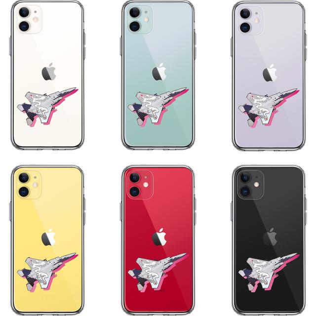 iPhone11 ケース クリア F-15J 303飛行隊 白龍 スマホケース 側面ソフト 背面ハード ハイブリッド 送料無料-1