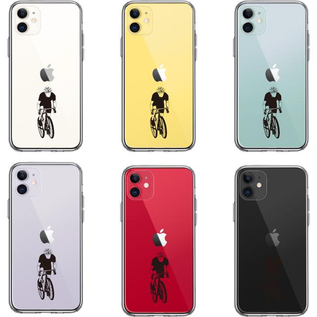 iPhone11 ケース クリア スポーツサイクリング 男子1 スマホケース 側面ソフト 背面ハード ハイブリッド 送料無料-1