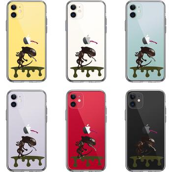 iPhone11 ケース クリア 地球外生命体 スマホケース 側面ソフト 背面ハード ハイブリッド 送料無料-1