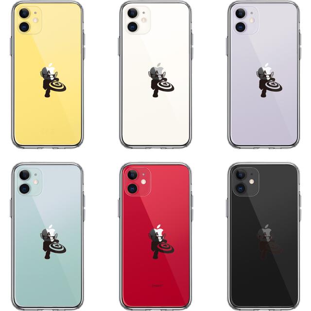 iPhone11 ケース クリア アメリカン ヒーロー スマホケース 側面ソフト 背面ハード ハイブリッド 送料無料-1