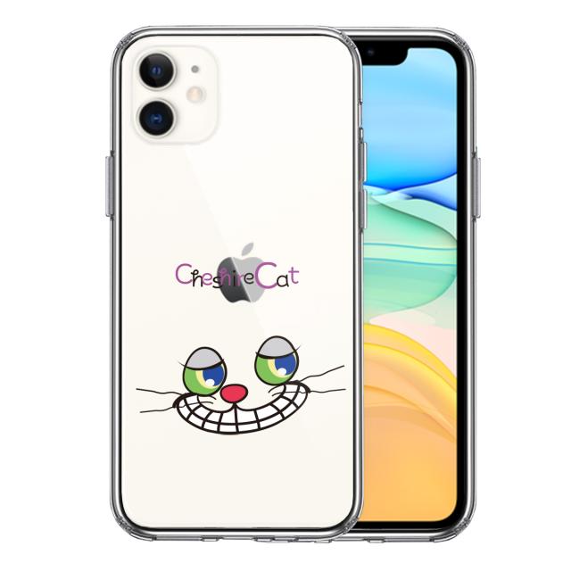 iPhone11 ケース クリア アリス CAT チェシャ猫 2 スマホケース 側面ソフト 背面ハード ハイブリッド 送料無料-0