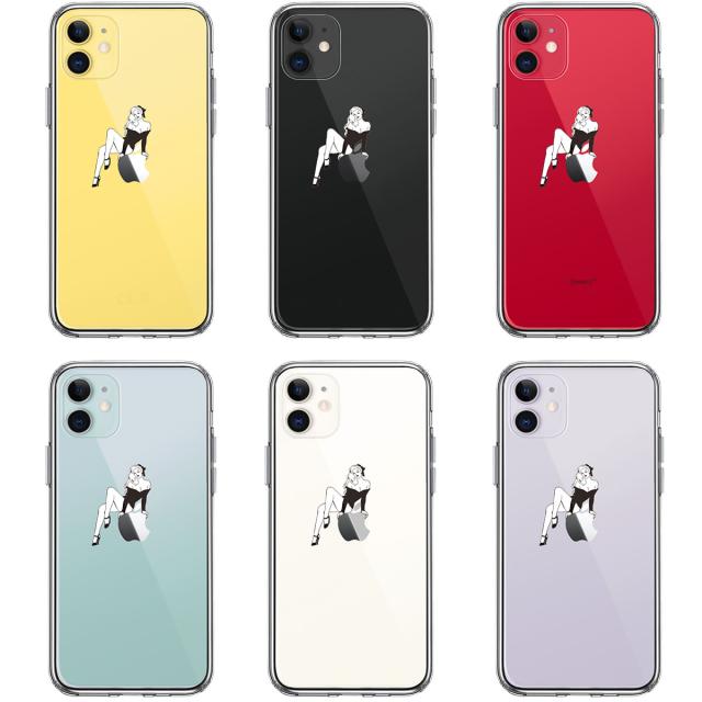 iPhone11 ケース クリア セクシーレディー 2 スマホケース 側面ソフト 背面ハード ハイブリッド 送料無料-1