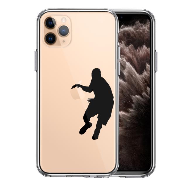 iPhone11pro ケース クリア バスケット ボール ドリブル スマホケース 側面ソフト 背面ハード ハイブリッド 送料無料-0