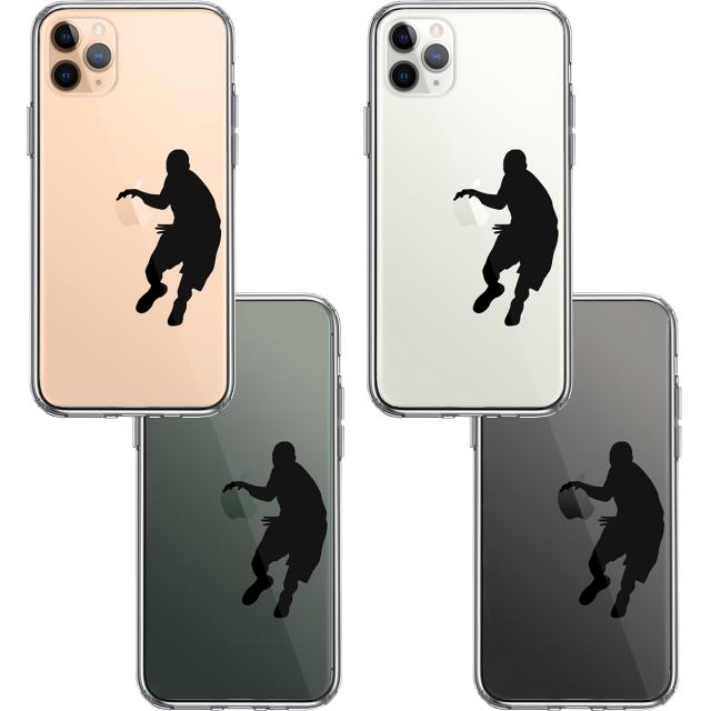 iPhone11pro ケース クリア バスケット ボール ドリブル スマホケース 側面ソフト 背面ハード ハイブリッド 送料無料-1