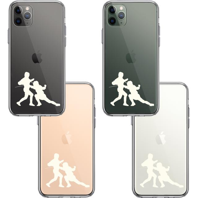 iPhone11pro ケース クリア フェンシング ホワイト スマホケース 側面ソフト 背面ハード ハイブリッド 送料無料-1
