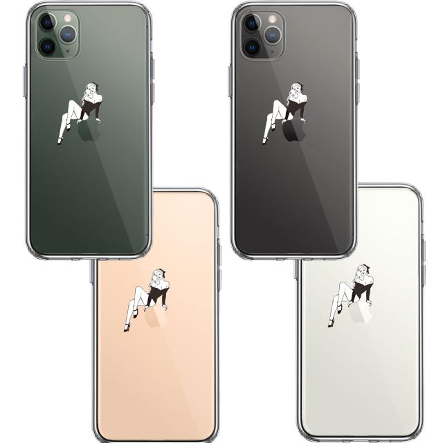 iPhone11pro ケース クリア セクシーレディー 2 スマホケース 側面ソフト 背面ハード ハイブリッド 送料無料-1