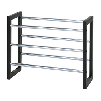 伸縮式シューズラック3段 送料無料-1