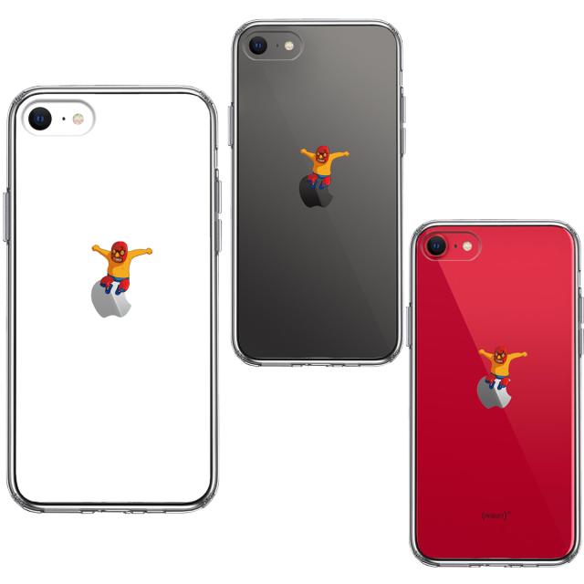iPhoneSE ケース 第3世代 第2世代 クリア ジャケット 覆面 プロレスラー スマホケース 側面ソフト 背面ハード ハイブリッド 送料無料-1