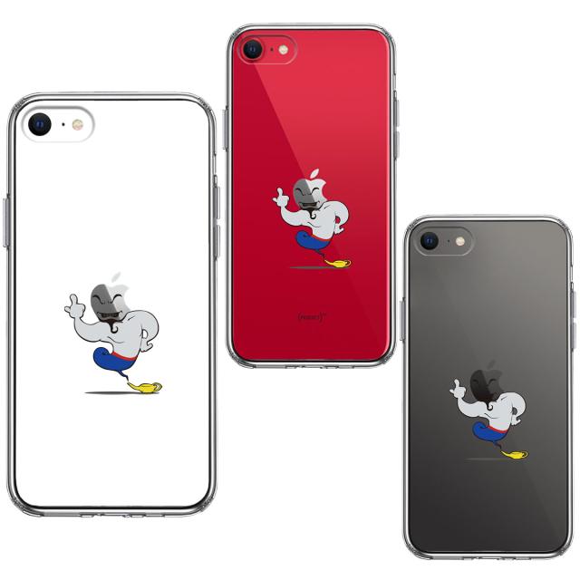 iPhoneSE ケース 第3世代 第2世代 クリア アラジン 魔法使い スマホケース 側面ソフト 背面ハード ハイブリッド 送料無料-1