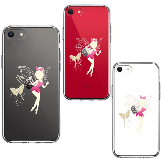 iPhoneSE ケース 第3世代 第2世代 クリア ピーターパン 妖精 3 スマホケース 側面ソフト 背面ハード ハイブリッド 送料無料-1